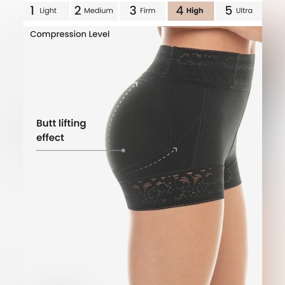 Lace Butt-Lifter Shaper Shorts - Style 211 - Picture 6 of 7